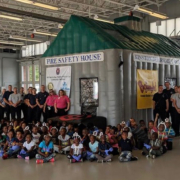 Kinston NC Fire Inflatable Fire Education House Boulder Blimp
