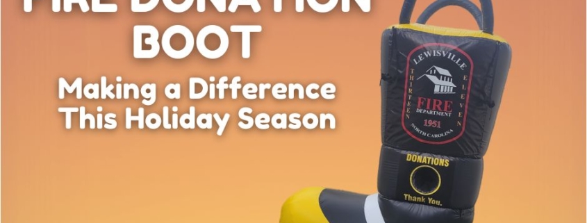 inflatable fire donation boot